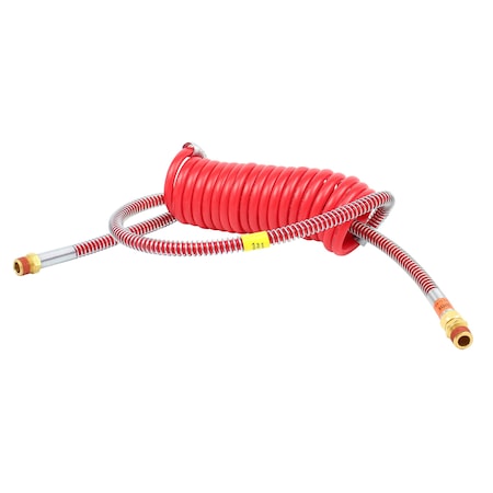 Phillips Line Assy, Air, Coiled, Brake, Heavy-Duty, Red Emergency Coil, 15 Ft Working Length W/ 40 In. Lead 11-338